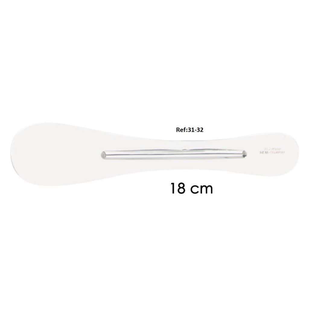 Gipszkeverő spatula fém 18 cm egyenes