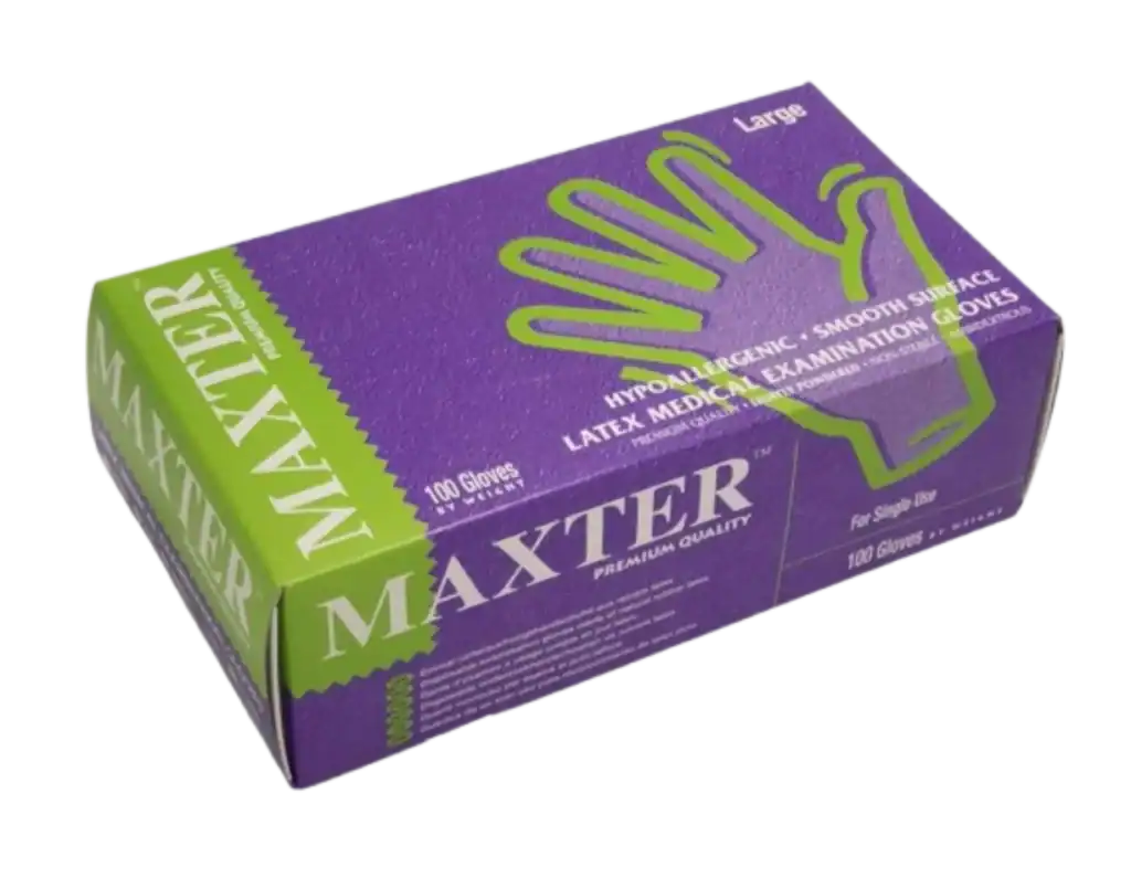 Maxter gumikesztyű latex - 100 DB