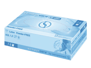 Sempermed Gumikesztyű latex, púdermentes - 100 DB