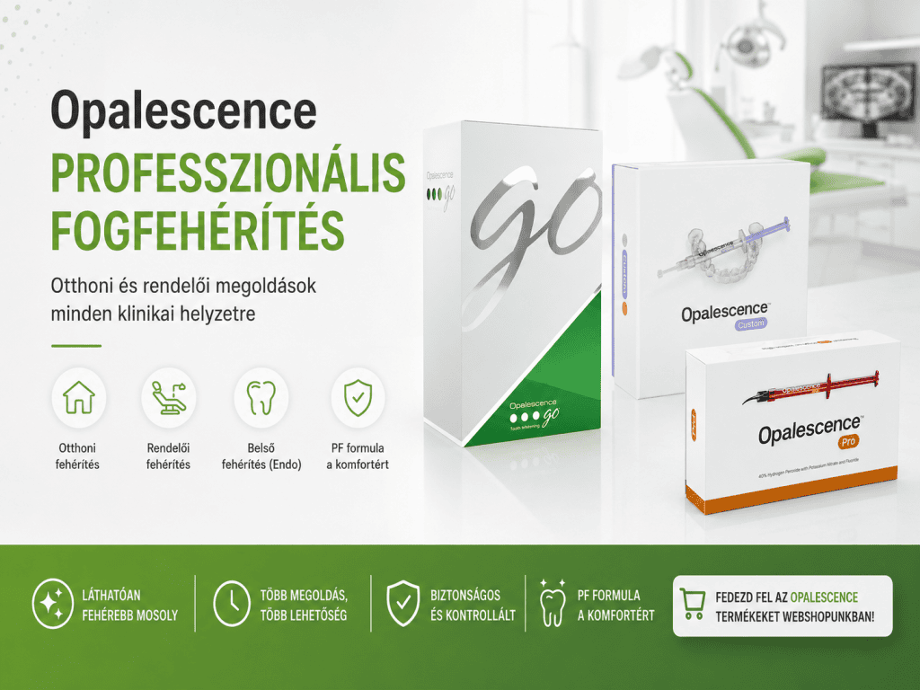 Opalescence fogfehérítő rendszerek: professzionális megoldások otthoni és rendelői fehérítéshez