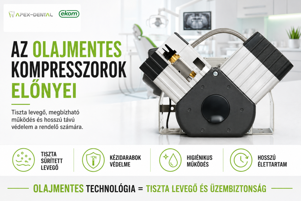 Az olajmentes fogászati kompresszorok előnyei