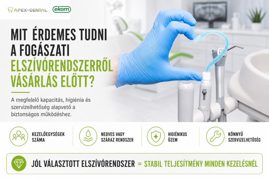Mit érdemes tudni a fogászati elszívórendszerről vásárlás előtt?